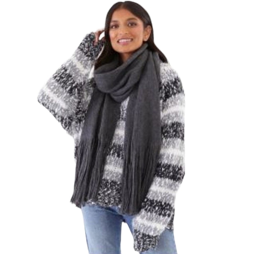 Lucky Brand Oversized Solid Winter Scarf
